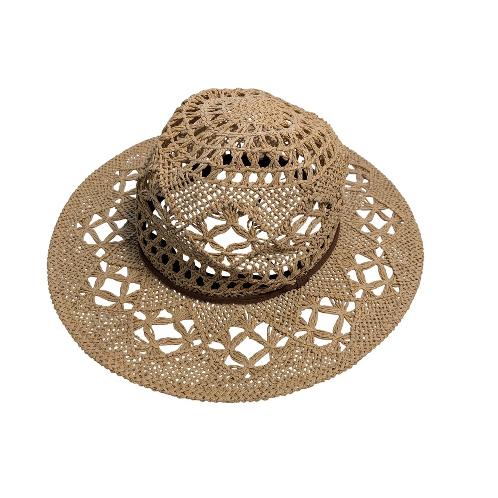Ruggine Sun Hat Womens One Size Beige‎ 100% Paper NWOT